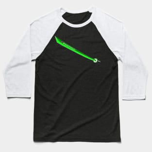 Katana with Blank Text, v. Code Green Lime Baseball T-Shirt